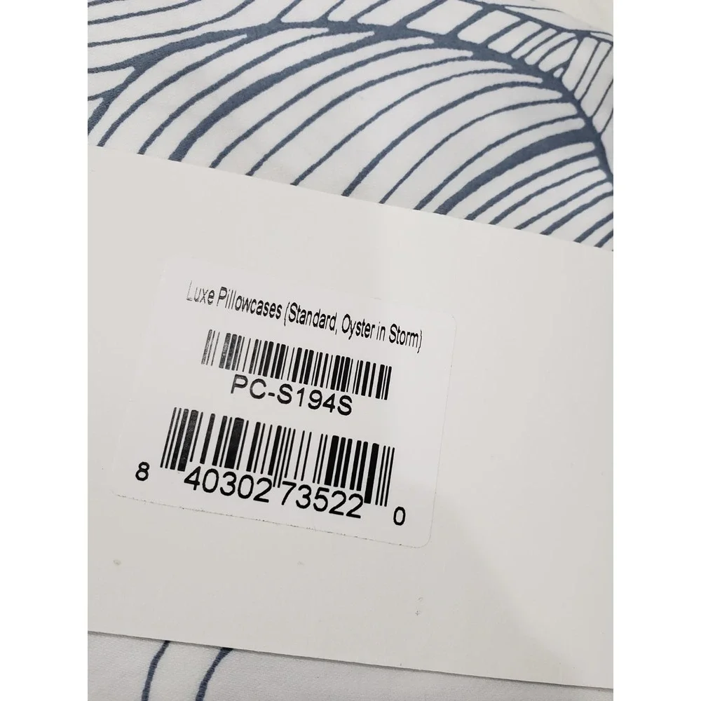 NEVER USED ONE PIECE Brooklinen Luxe Sateen Pillowcases Standard Oyster Storm